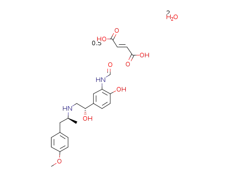 rac-(N-[2-hydroxy-5-[(1RS)-1-hydroxy-2-[[(1RS)-2-(4-methoxyphenyl)-1-methylethyl]-amino]ethyl]phenyl]formamide) fumarate dihydrate